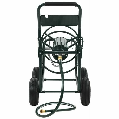 TRUE DEAL Chariot Dévidoir Avec Connecteur De Tuyau 1/2" 75 M Acier 2 TRUE DEAL Chariot Dévidoir Avec Connecteur De Tuyau 1/2" 75 M Acier – Image 2