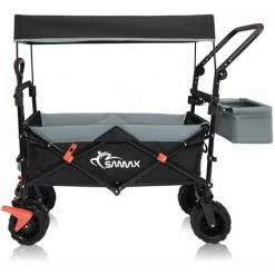 SAMAX Chariot De Jardin Avec Toit Pliante Offroad - Noir / Gris -chariot de jardin Soldes 2024 26922472 3