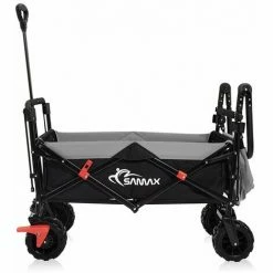 SAMAX Chariot De Jardin Avec Toit Pliante Offroad - Noir / Gris -chariot de jardin Soldes 2024 26922472 4