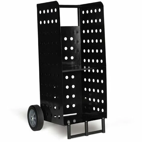 FACILITYS Chariot Porte Bûches En Métal 1 FACILITYS Chariot Porte Bûches En Métal