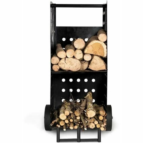 FACILITYS Chariot Porte Bûches En Métal 2 FACILITYS Chariot Porte Bûches En Métal – Image 2