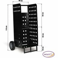 FACILITYS Chariot Porte Bûches En Métal 8 FACILITYS Chariot Porte Bûches En Métal -chariot de jardin Soldes 2024 27749104 4
