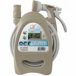 Jardibric - Mini Dévidoir Portable 10m Ø10 Avec Pistolet D'Arrosage