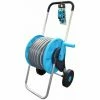 Jardibric - Dévidoir Chariot Equipé Tuyau 30m Ø 15mm, Raccord + Lance + Nez De Robinet En Alu+Plastique