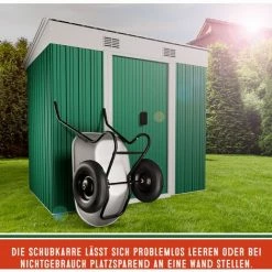 GARDEBRUK Brouette De Jardin 2 Roues 100 Litres Capacité De Charge 150 Kg Transport Jardinage Chantier -chariot de jardin Soldes 2024 29084624 4