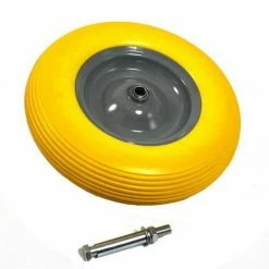 ESTEXO Roue à Brouette En Caoutchouc Massif PU 4.80/4.00-8 400 Mm Pneus