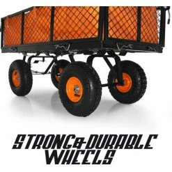 Boudech Chariot à Main Pour Outils De Jardin En Fer Avec Une Charge Max. De 550kg Avec Grille Supplémentaire 7 Boudech Chariot à Main Pour Outils De Jardin En Fer Avec Une Charge Max. De 550kg Avec Grille Supplémentaire -chariot de jardin Soldes 2024 29809990 3