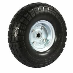 Yaheetech Lot De 4pcs Roue Increvable Remorque Pour Diable Brouette Chariot Jante En Acier 255 Mm