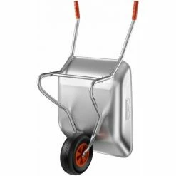Gardebruk Brouette 80L 100kg Galvanisé Avec Poignées Pneumatiques Transport Jardin Valve Auto -chariot de jardin Soldes 2024 31832032 4