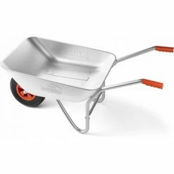 Gardebruk Brouette 80L 100kg Galvanisé Avec Poignées Pneumatiques Transport Jardin Valve Auto -chariot de jardin Soldes 2024 31832032 5