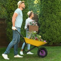 Relaxdays Roue De Brouette Avec Chambre à Air, Lot De 2 Pneus De Rechange 4.00-6, Pneumatiques, Jusqu’à 136 Kg, Noir -chariot de jardin Soldes 2024 31842188 3