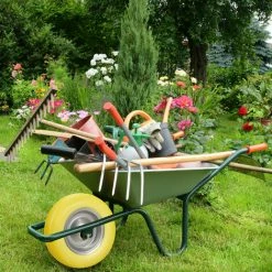 Relaxdays Roue De Brouette 4.80 4.00-8, Roue En Caoutchouc, Roue Secours, Jante, Pneus Diable 100 Kg Charge, Noir Gris -chariot de jardin Soldes 2024 32341620 4