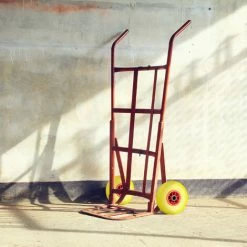 Relaxdays Roue De Brouette, Caoutchouc, 3.00-4", 2x Roue De Rechange, Pour Axe De 25 Mm, 260x85 Mm, Noir-rouge -chariot de jardin Soldes 2024 32380876 4