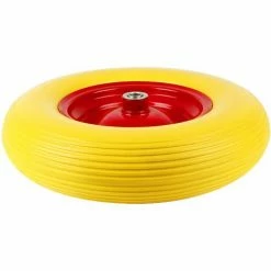 SKECTEN Roue De Brouette - Anti-crevaison | 4,80/4,00-8 | Ø 390mm | 200 Kg | Axe Compris | Roue De Secours -chariot de jardin Soldes 2024 33819445 3