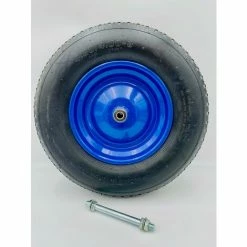 TRIZERATOP Roue De Secours Roue De Brouette Avec Roue Pneumatique Axe 400/100
