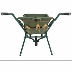 TRUE DEAL Esschert Brouette Pliable Vert GT138 -chariot de jardin Soldes 2024 34525028 4