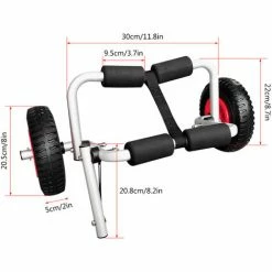 ASUPERMALL Chariot De Kayak Pliable Leger Portatif, Chariot De Remorque De Transport De Chariot De Chariot De Chariot, Roues Detachables -chariot de jardin Soldes 2024 34959597 4