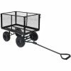 VidaXL Chariot à Main De Jardin Noir 350 Kg