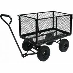 VidaXL Chariot à Main De Jardin Noir 350 Kg -chariot de jardin Soldes 2024 35848207 5
