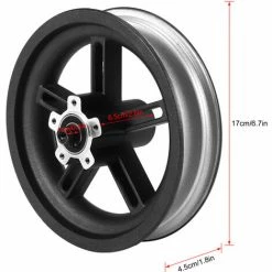 HAPPYSHOPPING Accessoire De Jante Arriere En Metal De Remplacement De Moyeu De Roue Arriere De Scooter Electrique Pour Scooter Electrique Xiaomi M365/Pro, Modele: Noir -chariot de jardin Soldes 2024 36919132 4