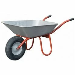 FP Brouette Carry L.400xD100 Mm Roue Gonflable Jante Tôle D'acier Et Palier Plastique CAPITO