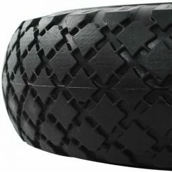 HAPPYSHOPPING Roue De Diable 2 Pcs PU Solide 3.00-4 (260 X 85 Mm) -chariot de jardin Soldes 2024 39451478 5