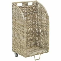 AUBRY GASPARD Chariot à Bûches En Poelet Gris Grand Modèle Gris - Gris