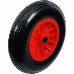 BGS Technic Roue De Brouette | PU, Rouge/noir | 400 mm