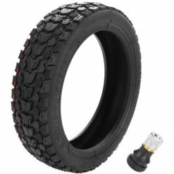 HAPPYSHOPPING Pneu Sans Chambre De 8,5 Pouces 50/75-6,1 (8 1/2x2) Pneu Tout-terrain Sous Vide Pneu Anti-derapant Anti-derapant Pour Scooter Electrique Avec Buse, Modele : Noir