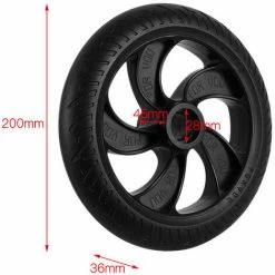 HAPPYSHOPPING 8 Pouces Pneu Solide Scooter Electrique Pneu Solide PU Pneu Amortisseur Pneu 200mm Resistant A L'usure Pneu Non Pneumatique, Modele: Modele A -chariot de jardin Soldes 2024 42296148 3
