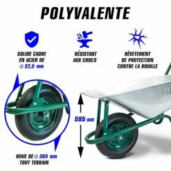 MTX - Brouette Professional 85L - Jusqu'à 120 Kg 7 MTX - Brouette Professional 85L - Jusqu'à 120 Kg -chariot de jardin Soldes 2024 42699326 3
