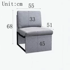 ORGANNICE Fauteuil TV Inclinable Fauteuil Inclinable Avec Repose-jambes Réglable Et Fonction D'inclinaison - Couleur Polyester Au Choix - Gris -chariot de jardin Soldes 2024 44089985 3