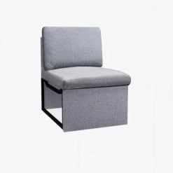 ORGANNICE Fauteuil TV Inclinable Fauteuil Inclinable Avec Repose-jambes Réglable Et Fonction D'inclinaison - Couleur Polyester Au Choix - Gris -chariot de jardin Soldes 2024 44089985 5