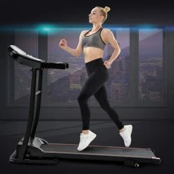 ORGANNICE Tapis De Course Pliable Pour La Maison, ¨¦quipement D'exercice Avec Application T¨¦l¨¦chargeable, Connectivit¨¦ USB Bluetooth Et AUX £¬ Affichage LED, Noir - Noir