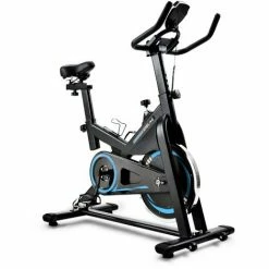 ORGANNICE Vélo D'appartement De Cardio-training Avec Console LCD Et Volant D'inertie De 10 Kg, Siège Et Guidon Réglables - Bleu -chariot de jardin Soldes 2024 45951584 5