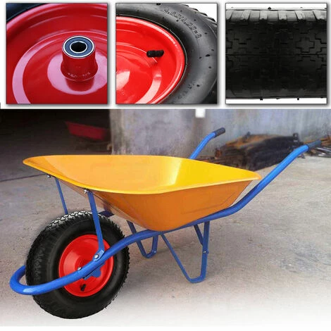 Hengda 480 / 400-8 Roue De Brouette En PU Gonflable Avec Pneumatiques Roue De Secours Avec Axe | Axe Ø 390 Mm Pour Charrettes à Bras 2 Hengda 480 / 400-8 Roue De Brouette En PU Gonflable Avec Pneumatiques Roue De Secours Avec Axe | Axe Ø 390 Mm Pour Charrettes à Bras – Image 2
