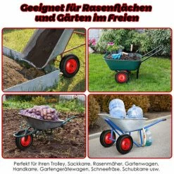 Hengda Roue De Secours, Roue De Brouette, Roue De Brouette, Pneumatique 4.80 / 4.00-8 390 Mm -chariot de jardin Soldes 2024 48723414 5