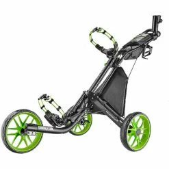 JN.SONGS Chariot De Golf Pliant 3 Roues Aluminium Avec Porte-parapluie Aluminium - Vert