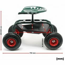 HELLOSHOP26 Siège De Jardin Sur Larges Roues 150 Kg Max Chariot Coulissant Porte-outil - Or 5 HELLOSHOP26 Siège De Jardin Sur Larges Roues 150 Kg Max Chariot Coulissant Porte-outil - Or -chariot de jardin Soldes 2024 50674395 3