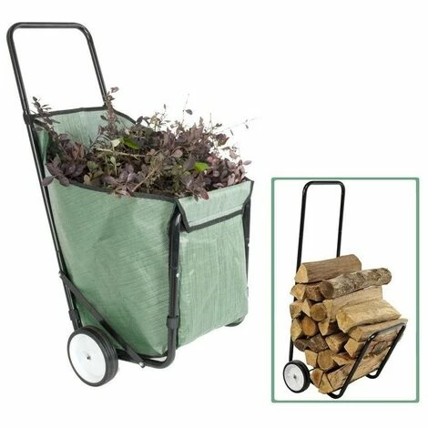 TERRE JARDIN Housse Pour Chariot à Bûches 2 TERRE JARDIN Housse Pour Chariot à Bûches – Image 2