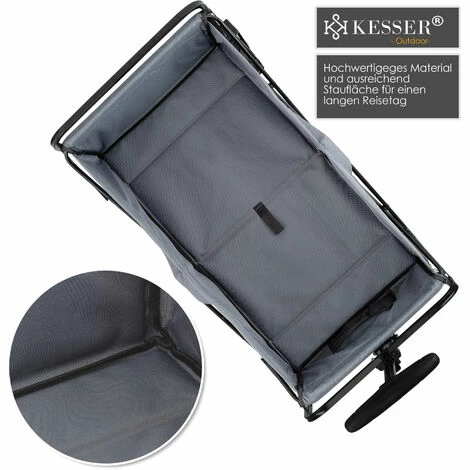 KESSER® Chariot à Roulettes Pliable à Pneus Larges | Chariot De Transport | Remorque De Transport | Charrette à Bras | 2 Poches En Mesh Fournies | Pliable | Pneus Pleins En Caoutchouc | Capacité De Charge Maximum De 80 Kg 5 KESSER® Chariot à Roulettes Pliable à Pneus Larges | Chariot De Transport | Remorque De Transport | Charrette à Bras | 2 Poches En Mesh Fournies | Pliable | Pneus Pleins En Caoutchouc | Capacité De Charge Maximum De 80 Kg â Image 5