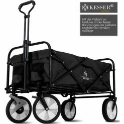 KESSER® Chariot De Transport Pliable | Chariot à Main | Charrette à Bras | Chariot à Roulettes | 2 Poches En Mesh Fournies | Pliable | Pneus Pleins En Caoutchouc | Capacité De Charge Maximum De 80 Kg | Chariot De Transport -chariot de jardin Soldes 2024 50753106 3