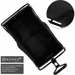 KESSER® Chariot De Transport Pliable | Chariot à Main | Charrette à Bras | Chariot à Roulettes | 2 Poches En Mesh Fournies | Pliable | Pneus Pleins En Caoutchouc | Capacité De Charge Maximum De 80 Kg | Chariot De Transport -chariot de jardin Soldes 2024 50753106 5