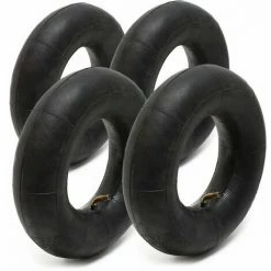 HELLOSHOP26 Set 4 Chambre Air Diable 2.80/2.50-4 Tr87 Valve Pneu Roue Charrette Bras