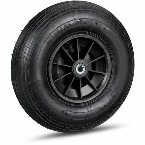 Relaxdays Roue De Brouette Caoutchouc 200 Kg, Roue De Rechange Axe, Caoutchouc Essieu 4.00-6, 3 Adaptateurs 1 Relaxdays Roue De Brouette Caoutchouc 200 Kg, Roue De Rechange Axe, Caoutchouc Essieu 4.00-6, 3 Adaptateurs