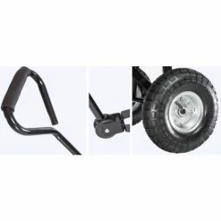 Hecht 52145 Chariot De Transport Chariot De Jardin Avec Benne Basculante 4 Pneus Et Charge Jusqu’à 250kg -chariot de jardin Soldes 2024 51217692 4