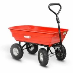 Hecht 52145 Chariot De Transport Chariot De Jardin Avec Benne Basculante 4 Pneus Et Charge Jusqu’à 250kg -chariot de jardin Soldes 2024 51217692 5