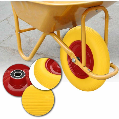 Hengda 480 / 400-8 Roue De Brouette En PU Gonflable Avec Pneumatiques Roue De Secours Avec Axe | Axe Ø 390 Mm Pour Charrettes à Bras 2 Hengda 480 / 400-8 Roue De Brouette En PU Gonflable Avec Pneumatiques Roue De Secours Avec Axe | Axe Ø 390 Mm Pour Charrettes à Bras – Image 2