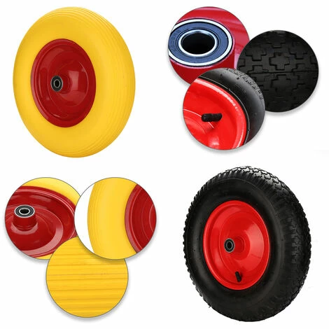 Hengda 480 / 400-8 Roue De Brouette En PU Gonflable Avec Pneumatiques Roue De Secours Avec Axe | Axe Ø 390 Mm Pour Charrettes à Bras 4 Hengda 480 / 400-8 Roue De Brouette En PU Gonflable Avec Pneumatiques Roue De Secours Avec Axe | Axe Ø 390 Mm Pour Charrettes à Bras – Image 4