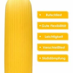 Hengda Roue De Brouette 4.80 4.00-8, Caoutchouc Plein, Roue Secours, Jante, Pneus De Diable 200 Kg Charge, Jaune -chariot de jardin Soldes 2024 51347086 3